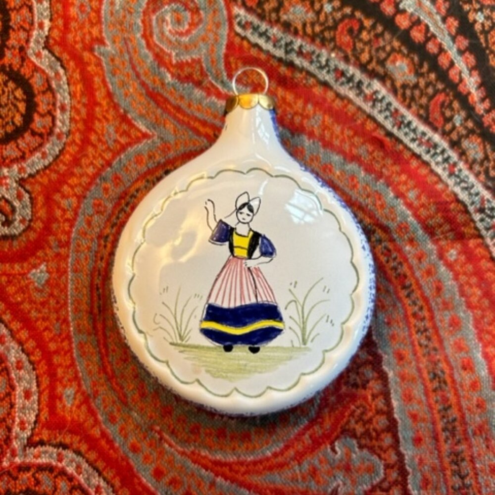 Henriot Quimper Noel 2003 ornament (from France)